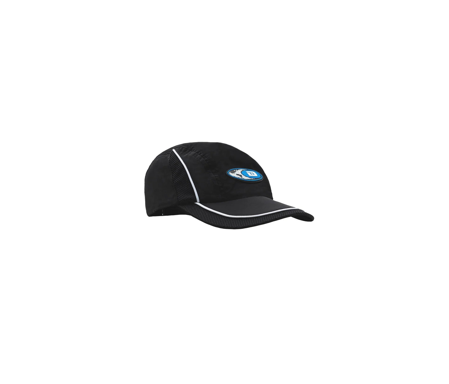 CAP 5-PANEL GLOBE BLACK