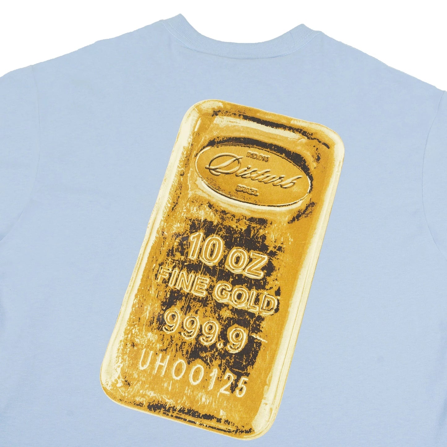 T-SHIRT GOLD BAR BLUE