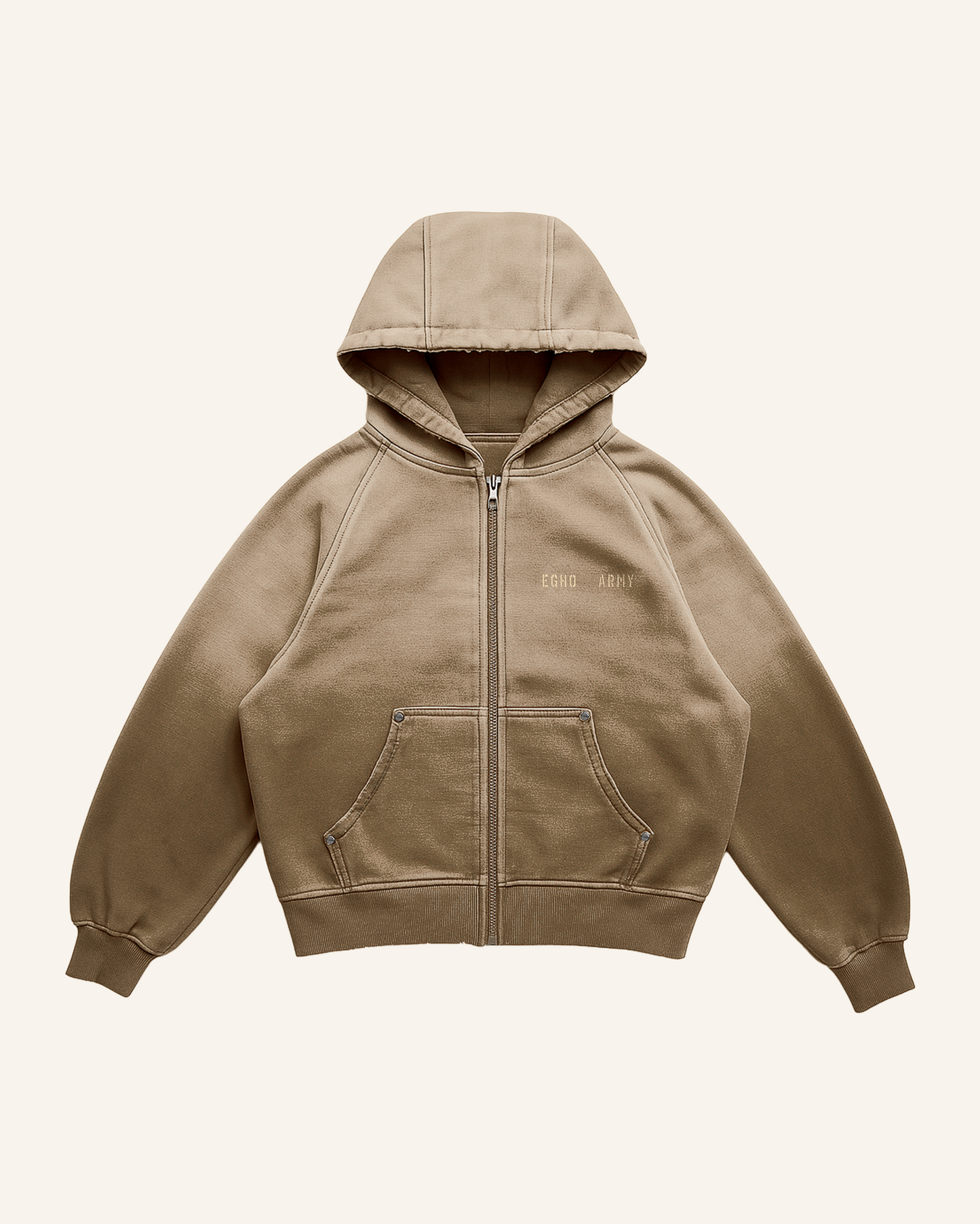 HOODIE HEAVY UNF SAND