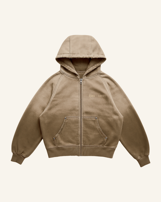 HOODIE HEAVY UNF SAND