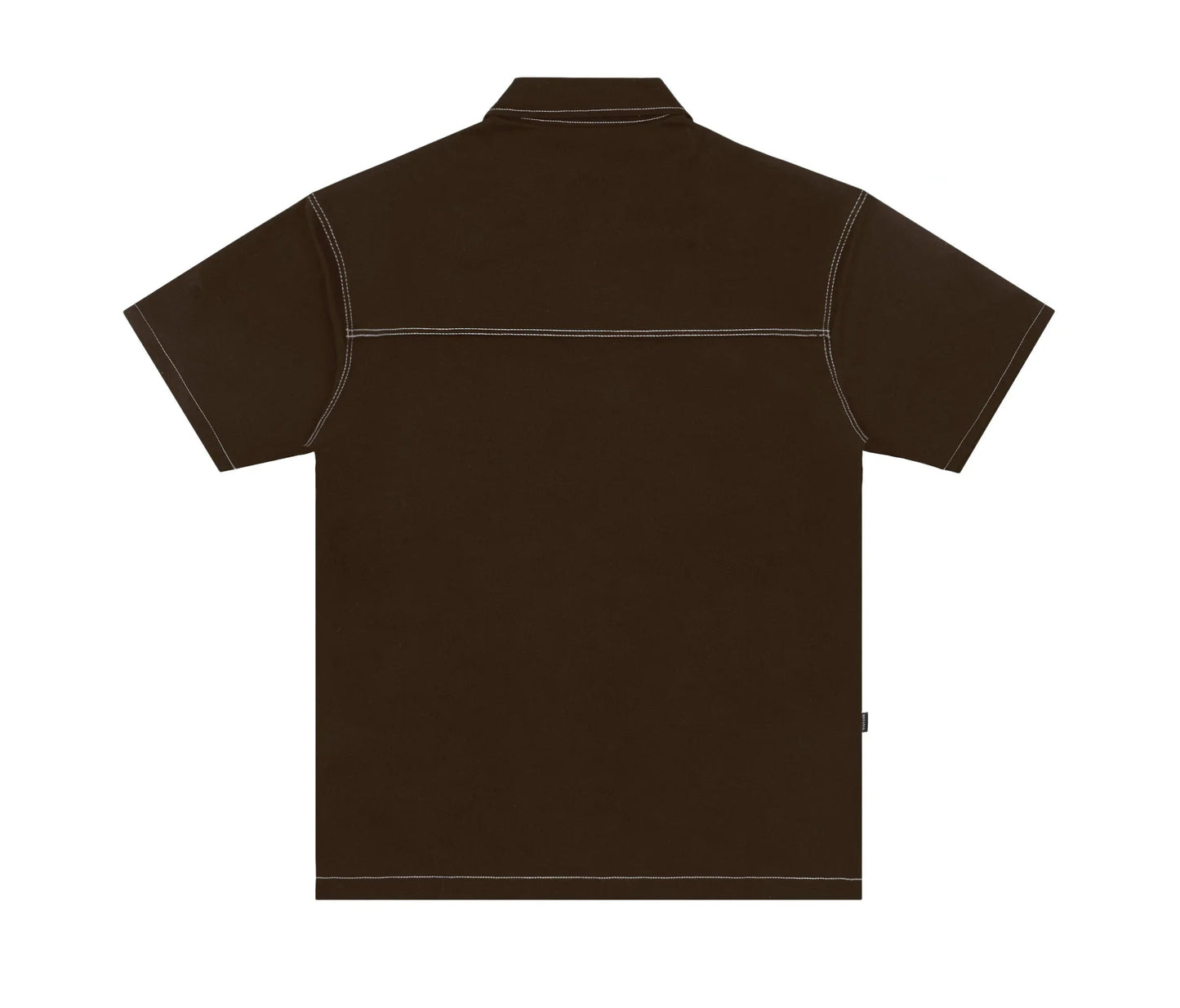 Hardware Button Up In Brown