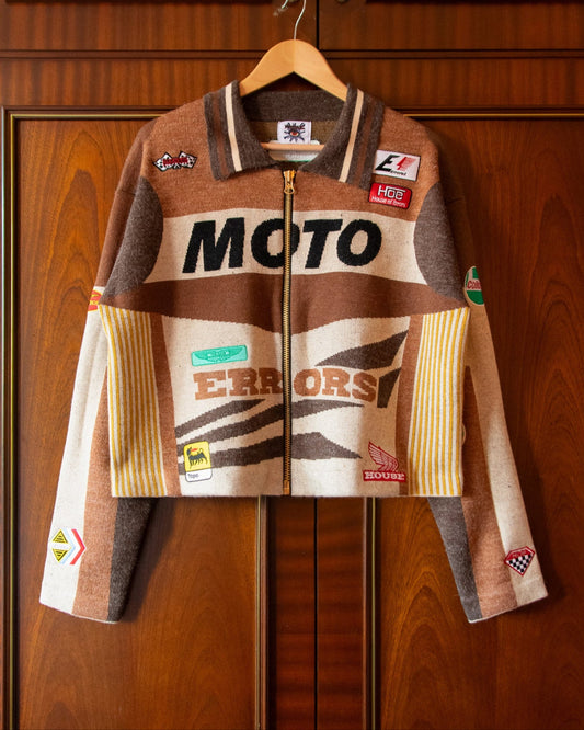 JAQUETA MOTO KNIT BROWN