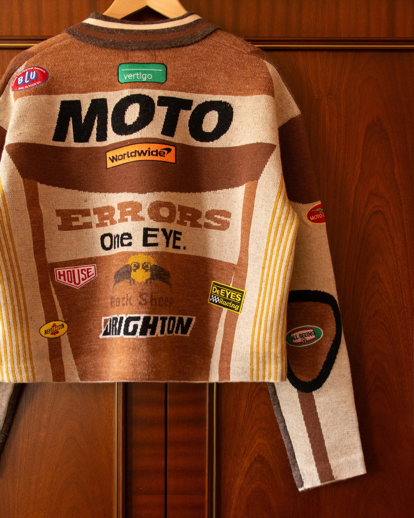 JAQUETA MOTO KNIT BROWN