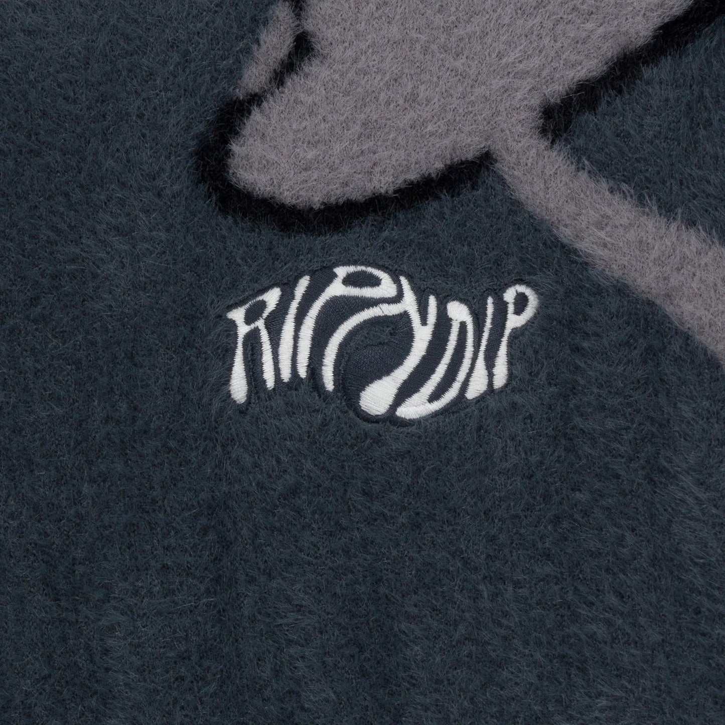 Euphoria Faux Mohair Hoodie (Grey)