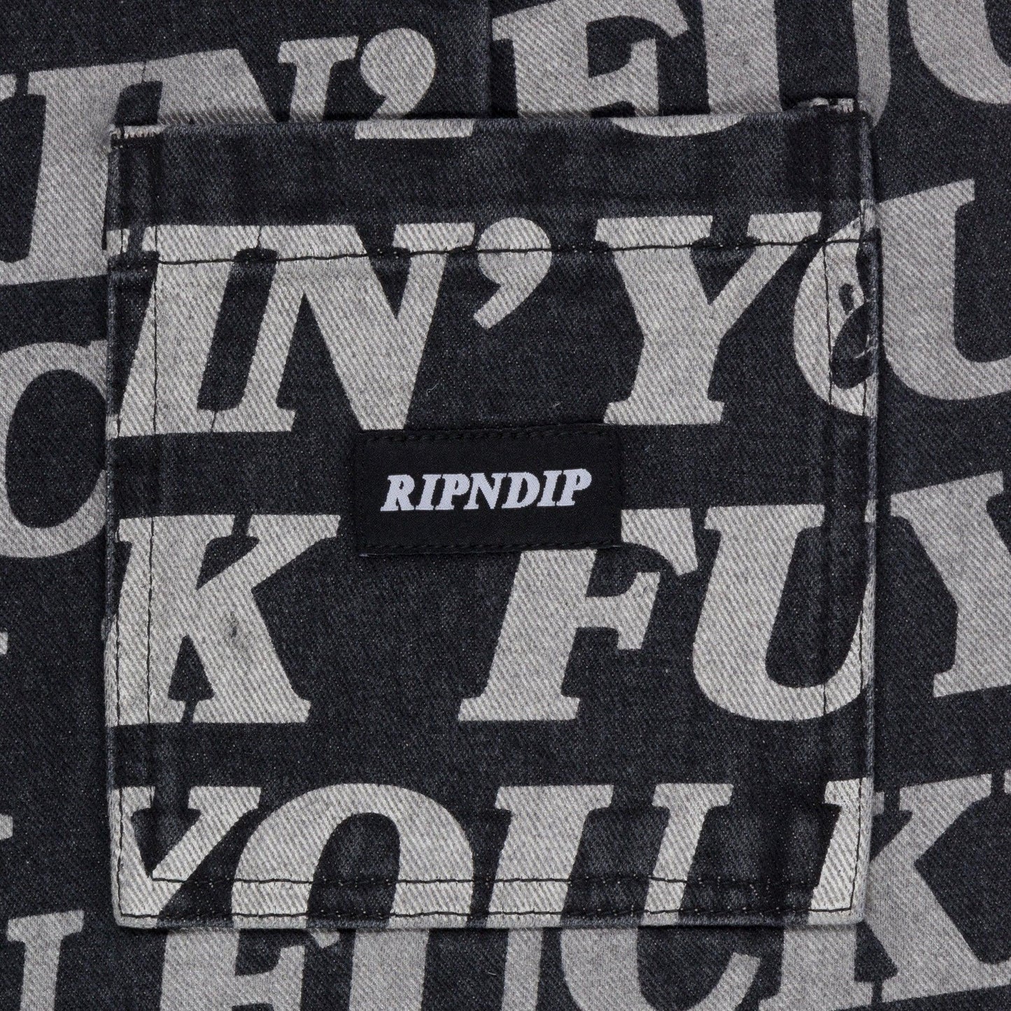 SHORTS FUCKIN BLACK DENIM