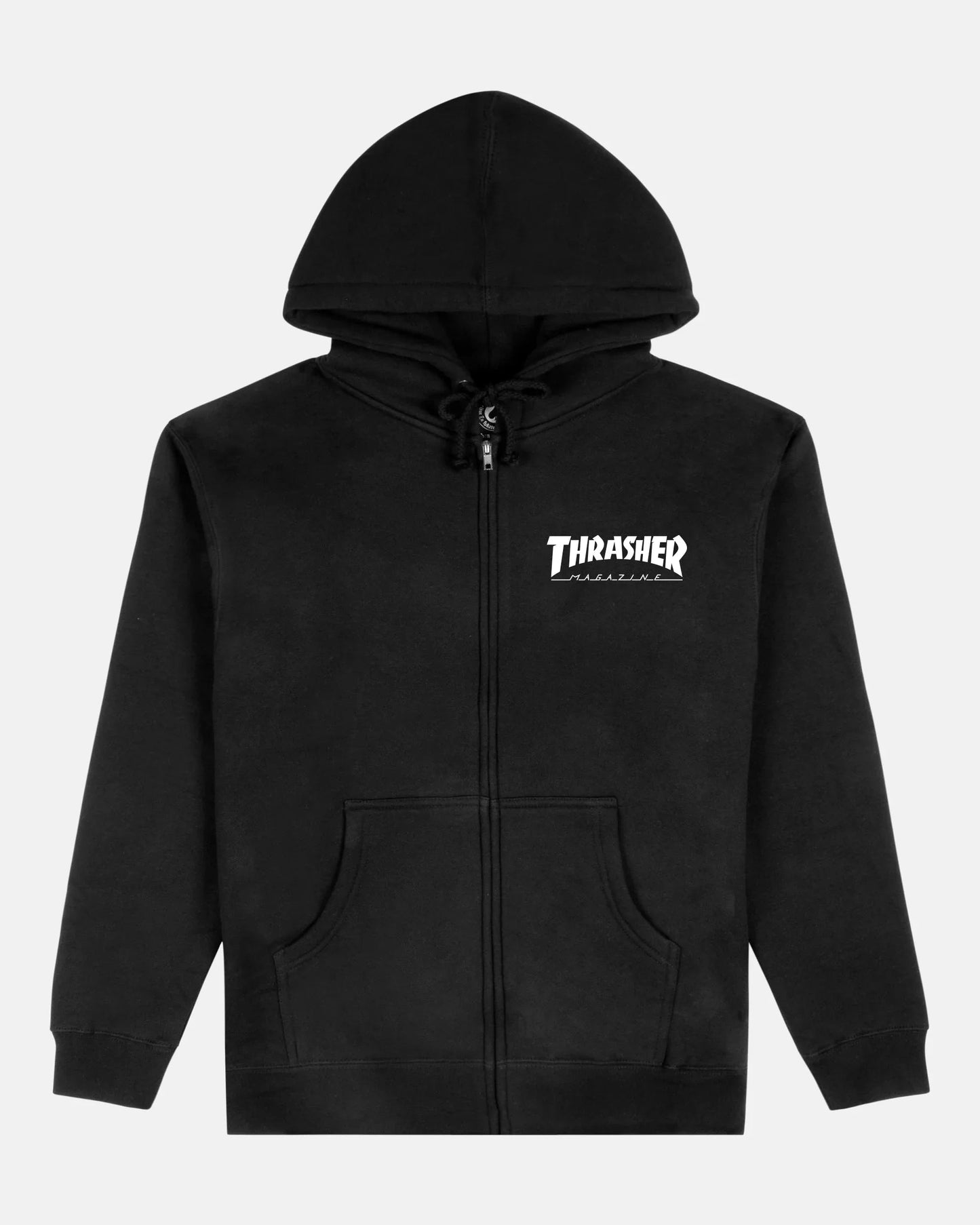 HOODIE MAGAZINE ZIP BLACK