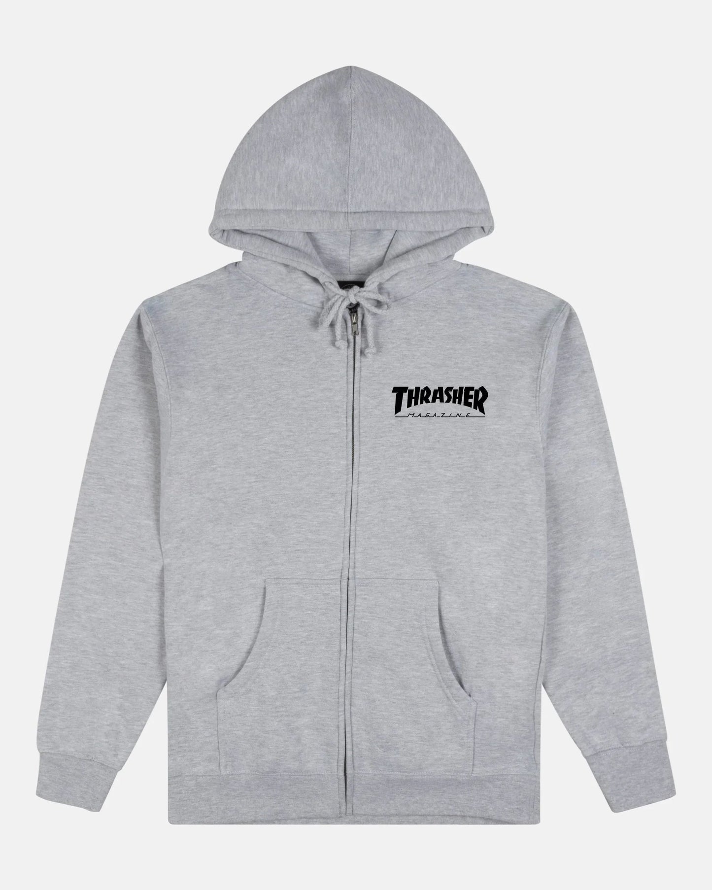 MAG LOGO - ZIP UP HOODIE - GREY