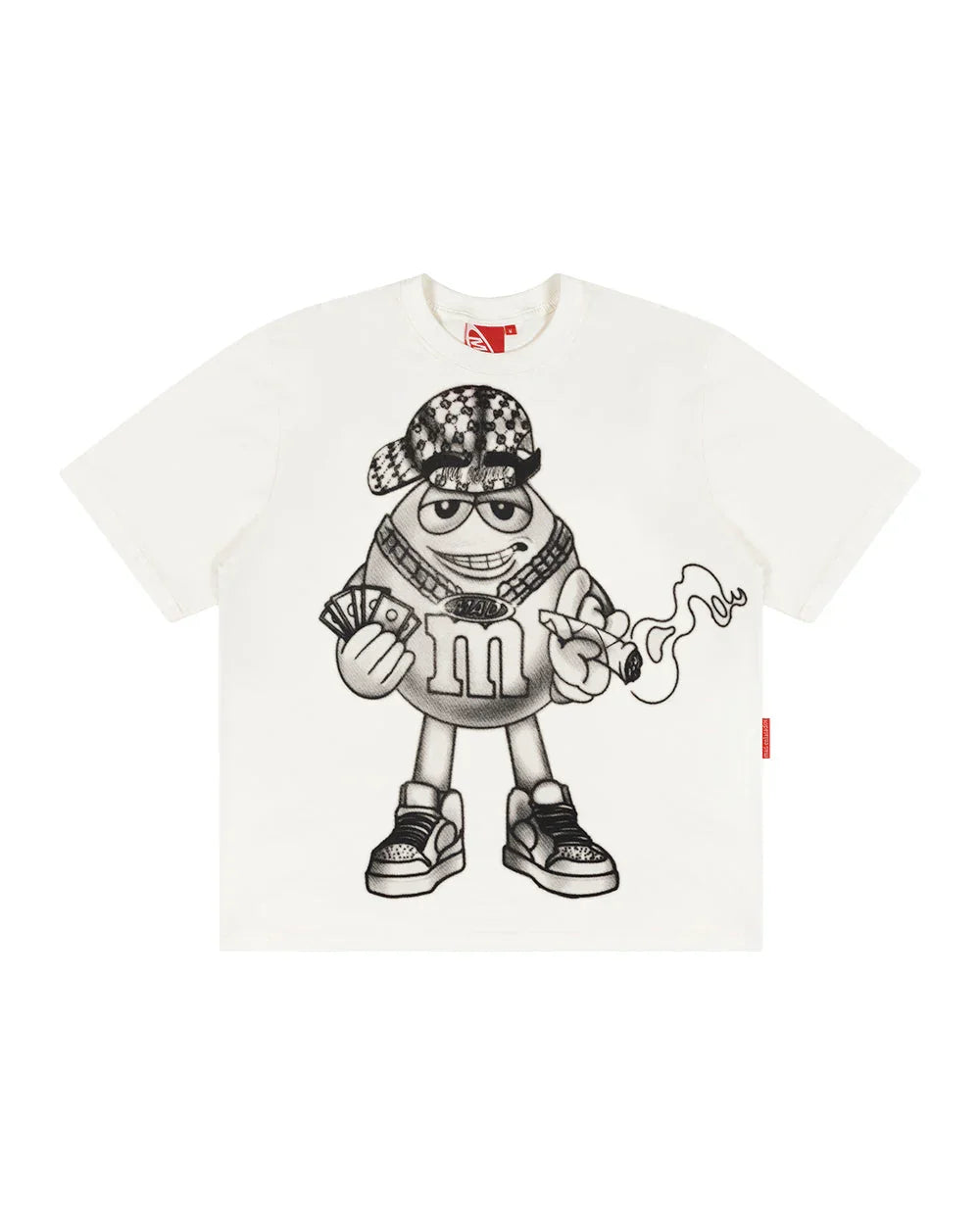 T-SHIRT SMOKED MAD ENCOUNTER OFF WHITE