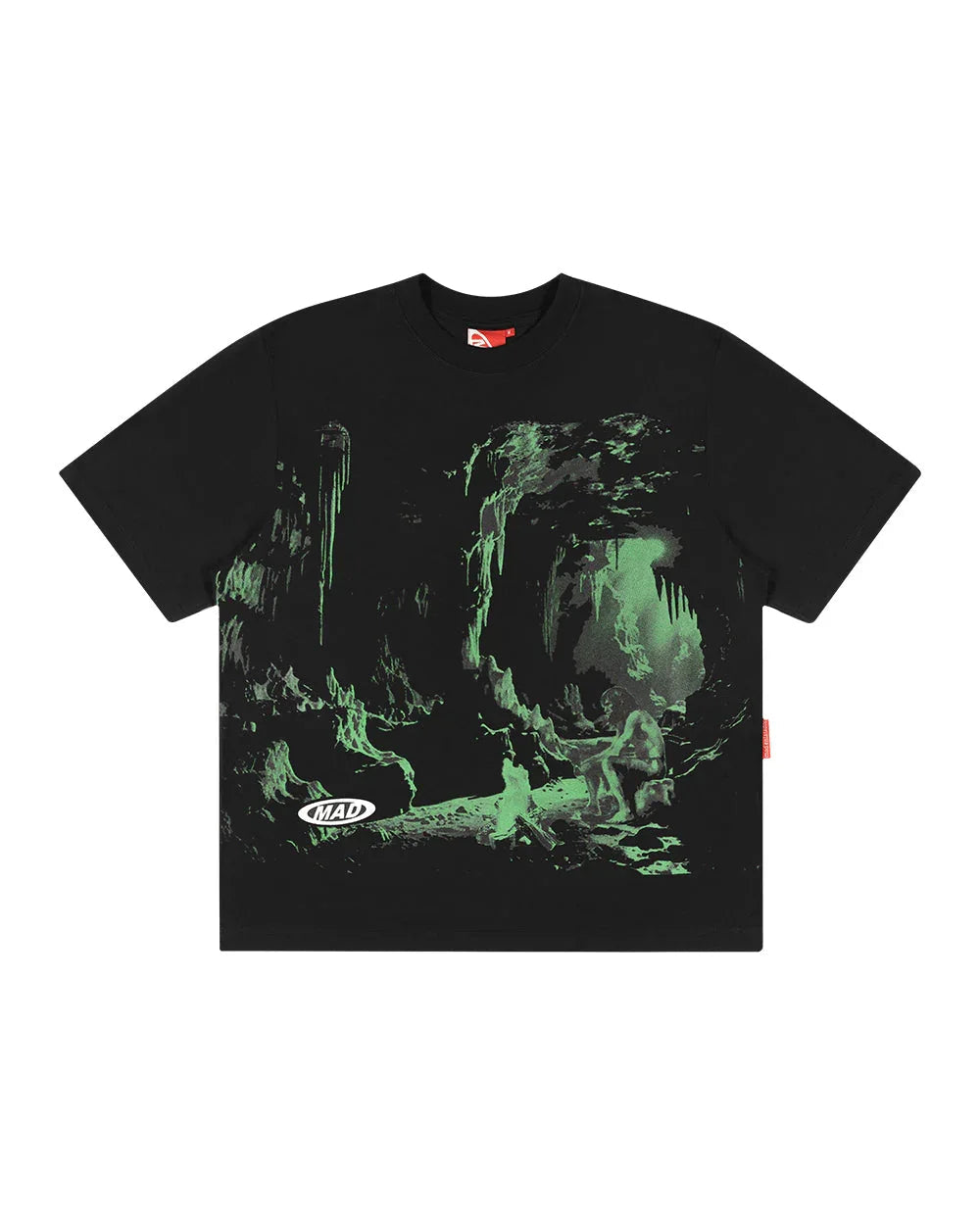 T-SHIRT CAVERN NEANDERTHAL BLACK