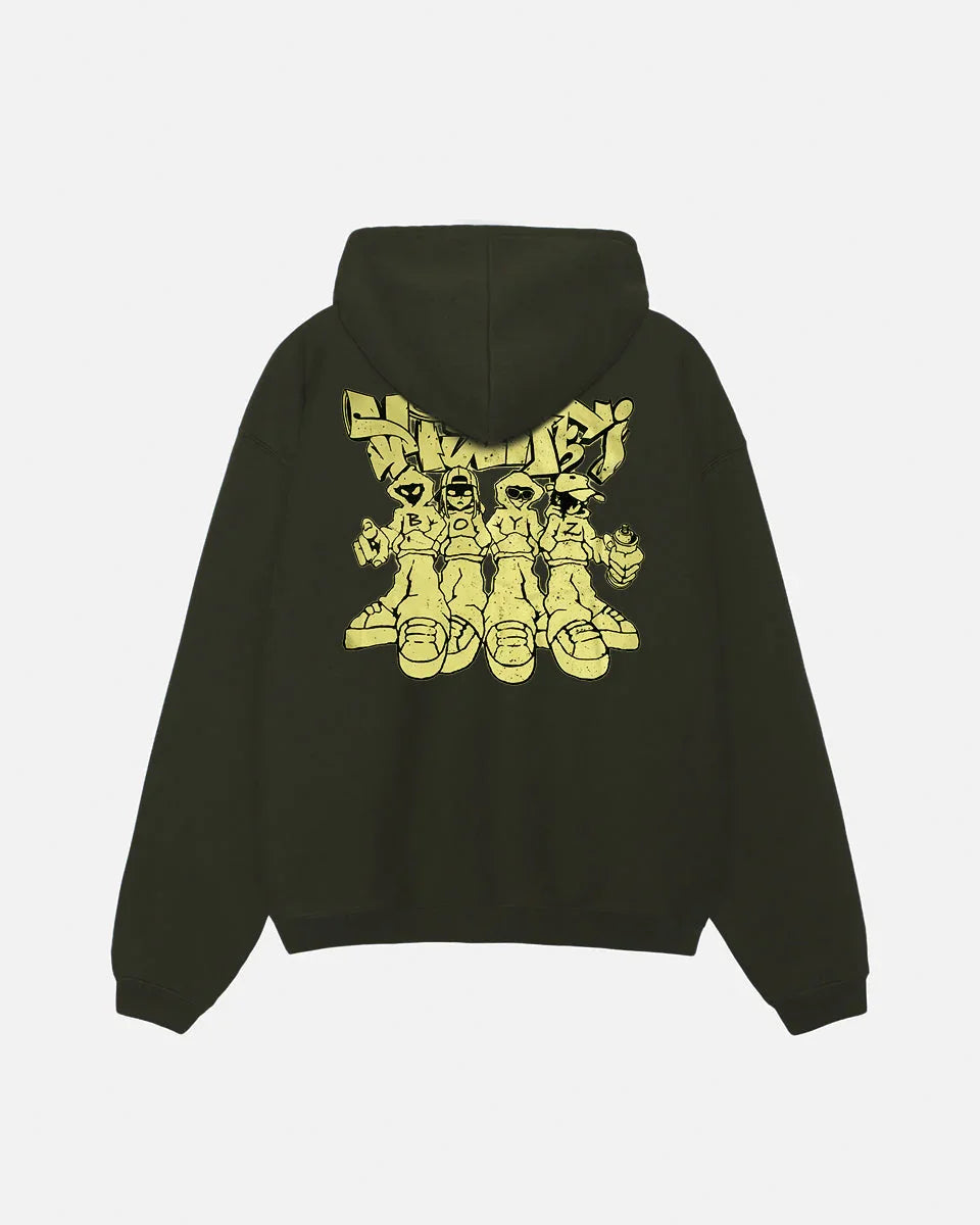 HOODIE VISHBOYZ OLIVE