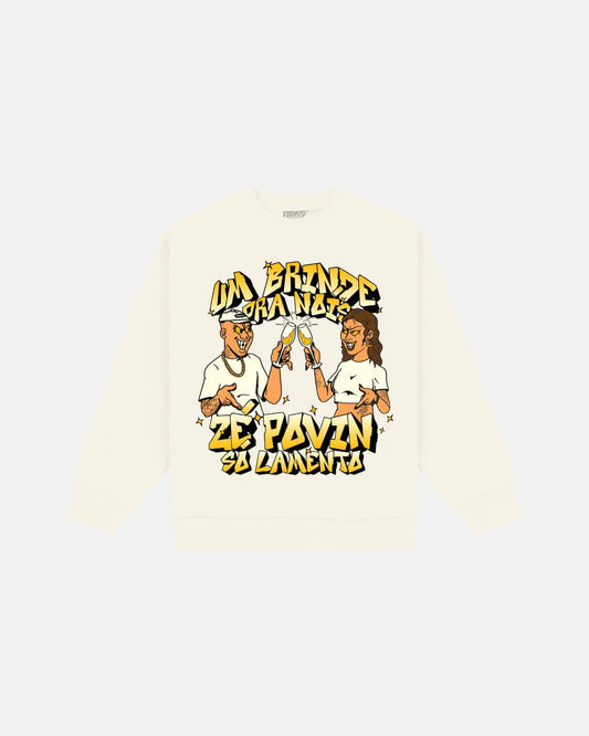SWEATSHIRT BRINDE OFF WHITE
