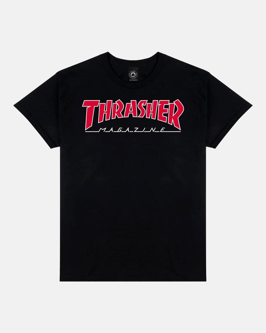 T-SHIRT OUTLINED BLACK