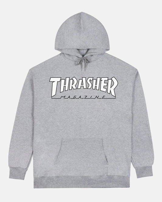 HOODIE OUTLINED GRAY/WHITE