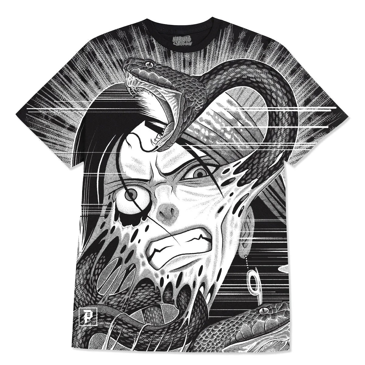 T-SHIRT SNAKE WASHED PRINT