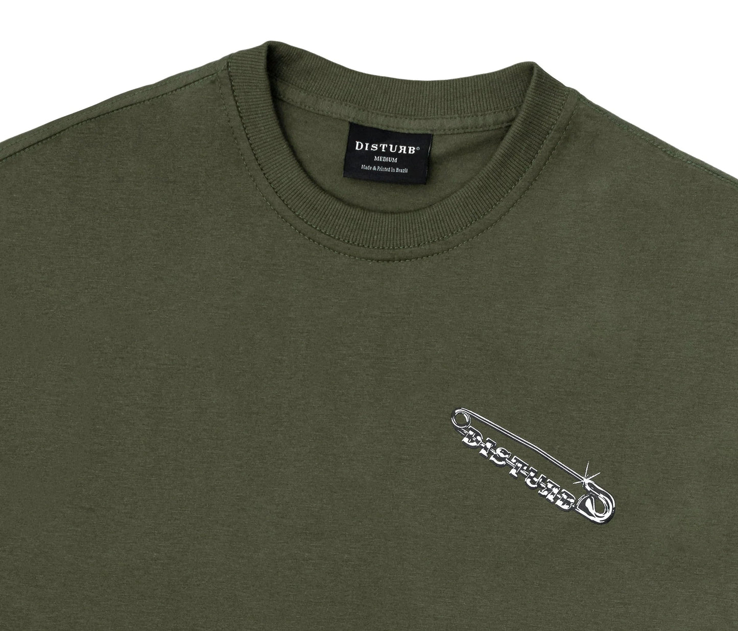 Safety Pin T-Shirt In Dark Green