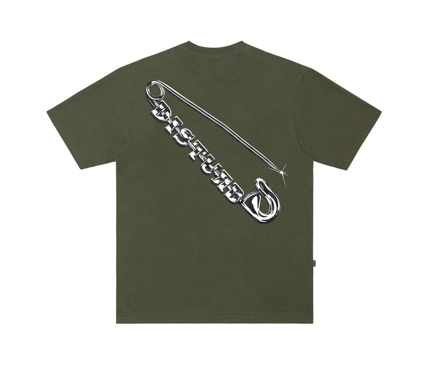 T-SHIRT SAFETY PIN DARK GREEN
