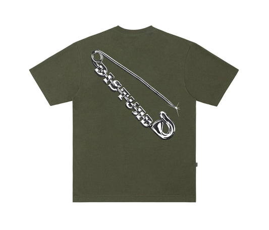 T-SHIRT SAFETY PIN DARK GREEN