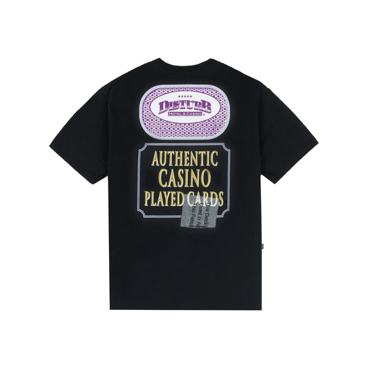 T-SHIRT PLAYED CARDS BLACK