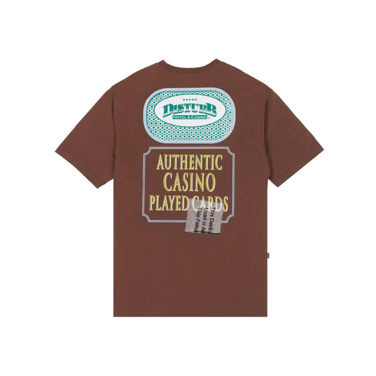 T-SHIRT PLAYED CARDS BROWN