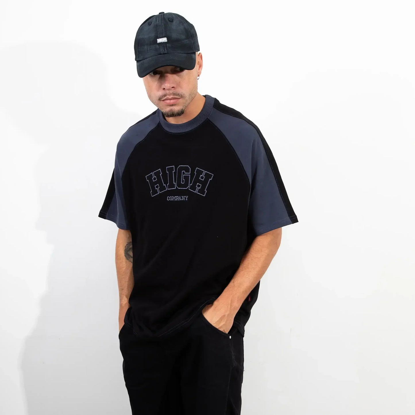 College Tee Black