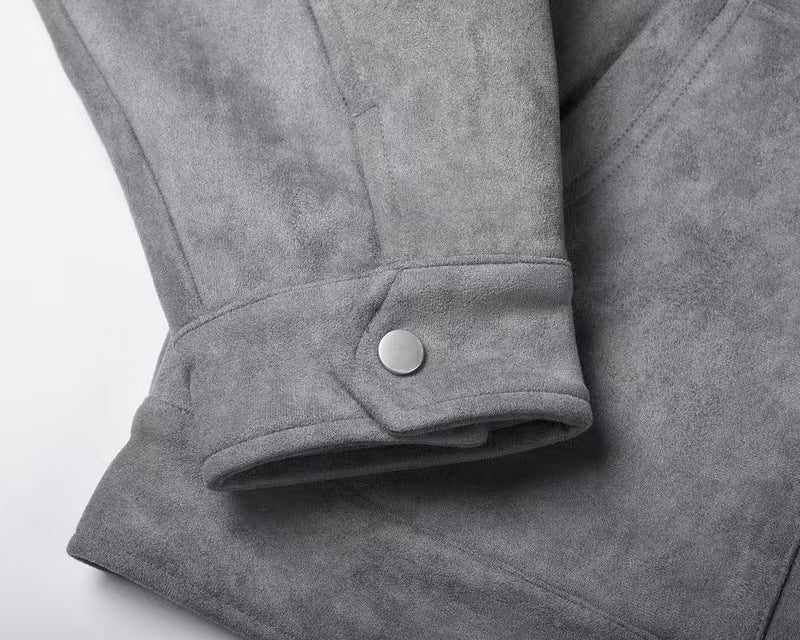 Jaqueta Vintage High Suede Casual