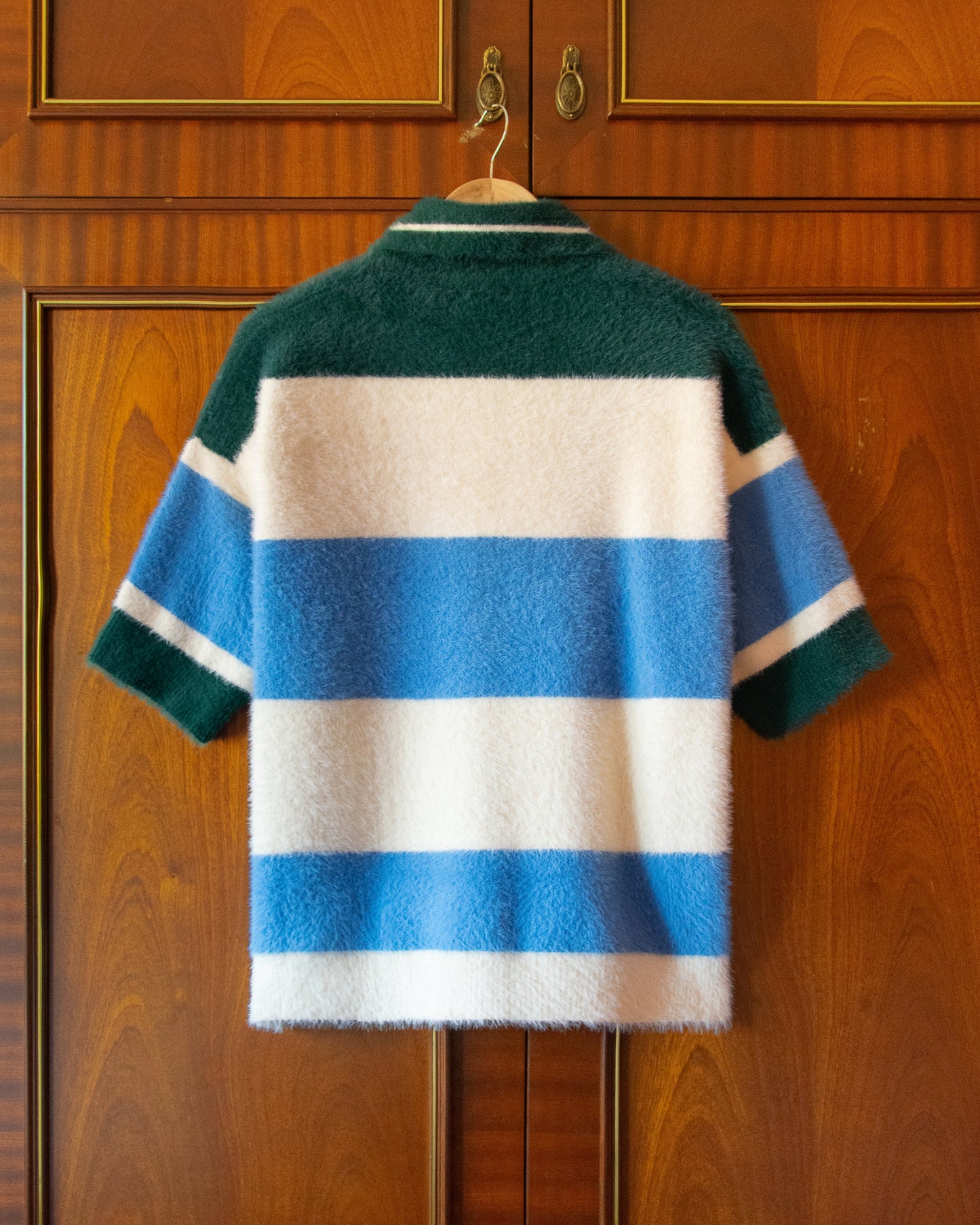 POLO SHAGGY KNIT STRIPED
