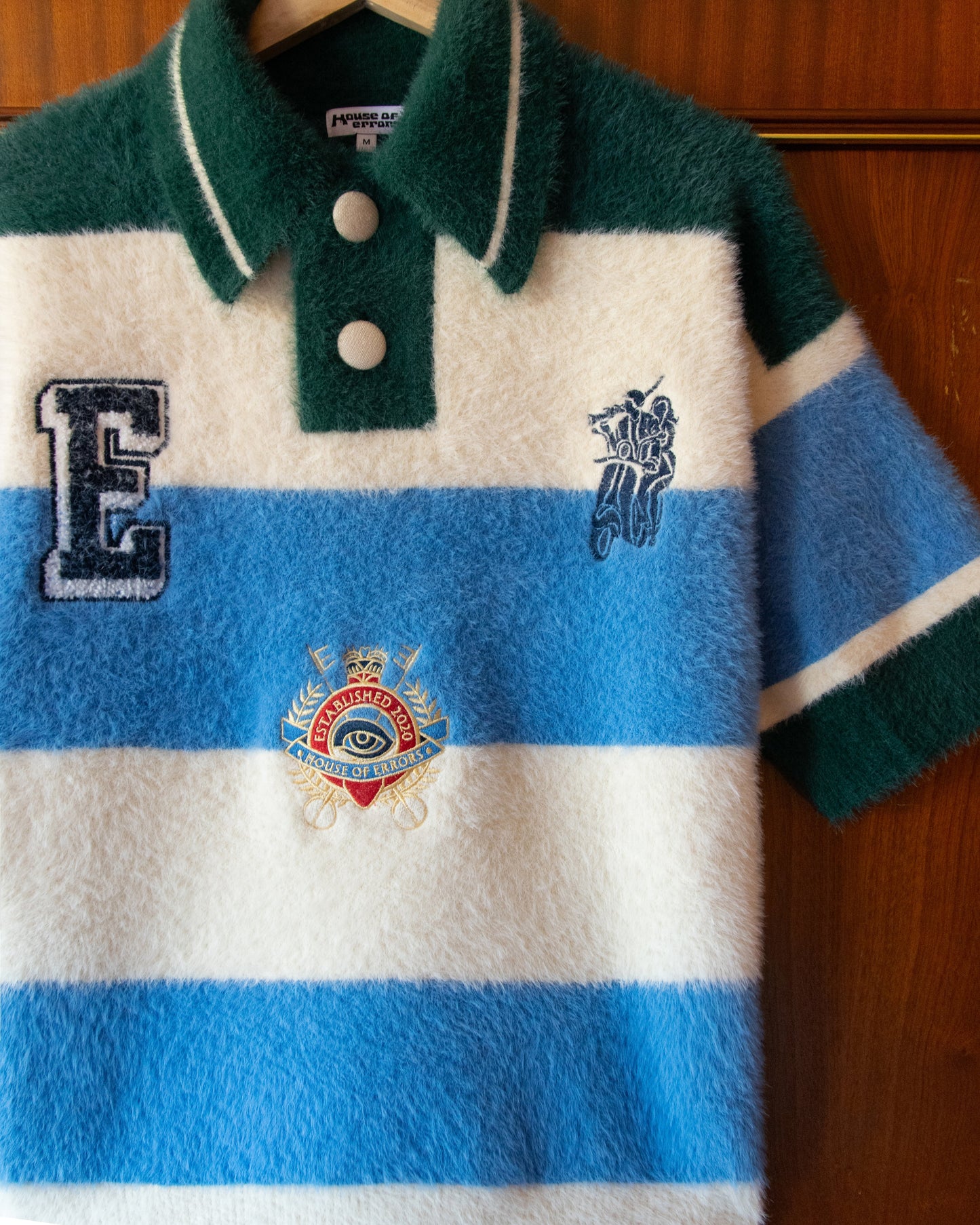POLO SHAGGY KNIT STRIPE