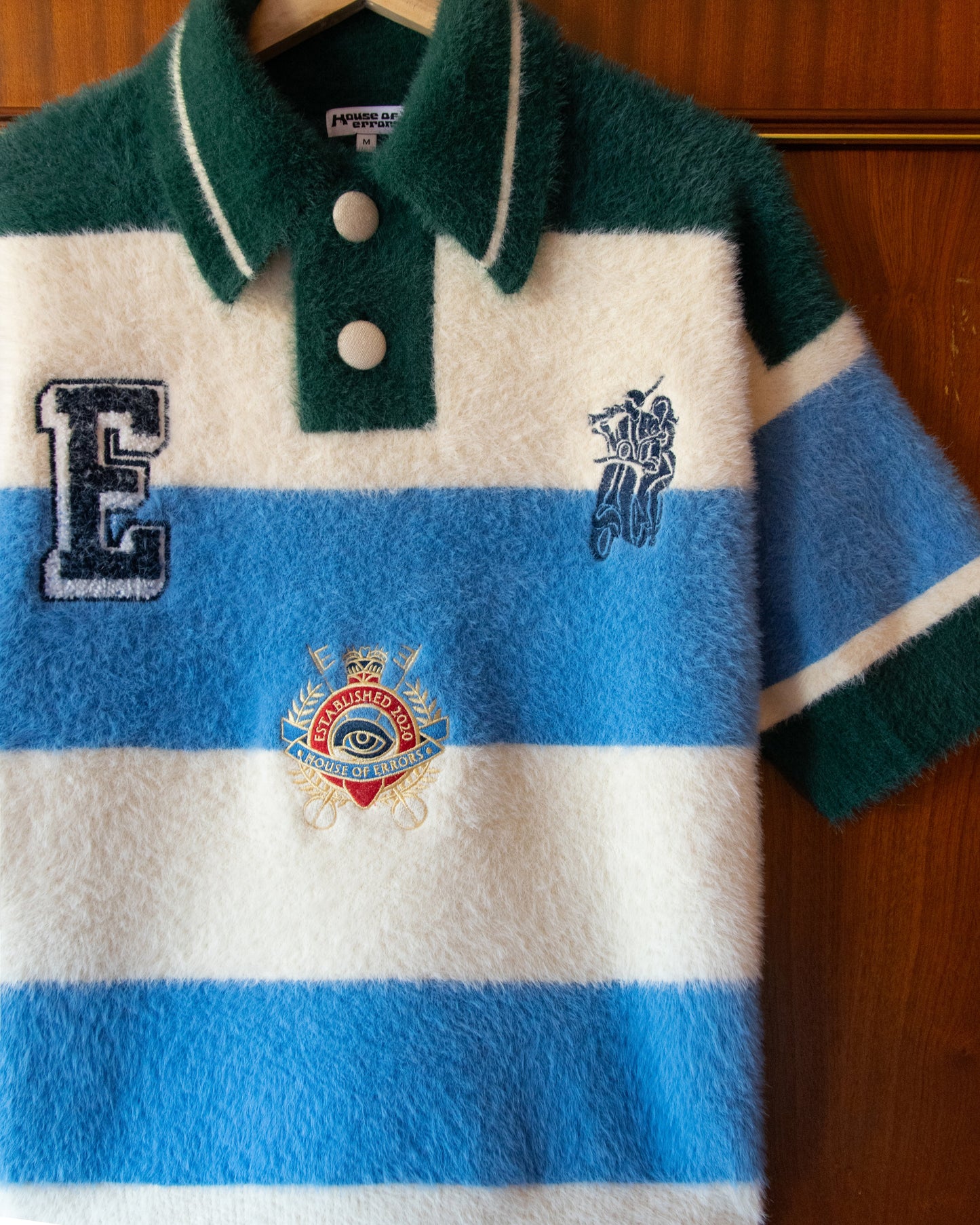 POLO SHAGGY KNIT STRIPED