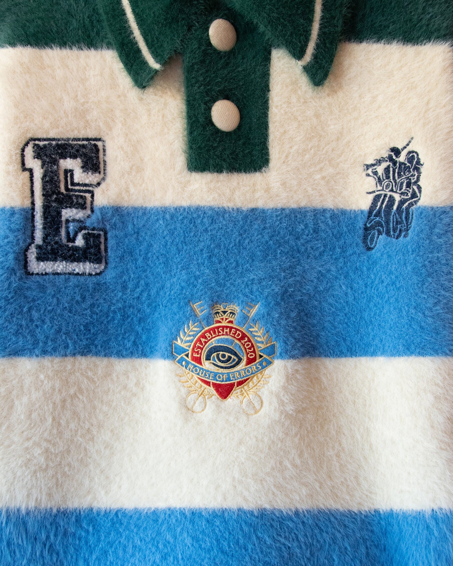 POLO SHAGGY KNIT STRIPE