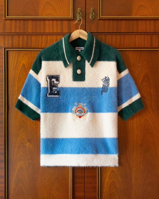 POLO KNIT SHAGGY STYNVO STRIPE