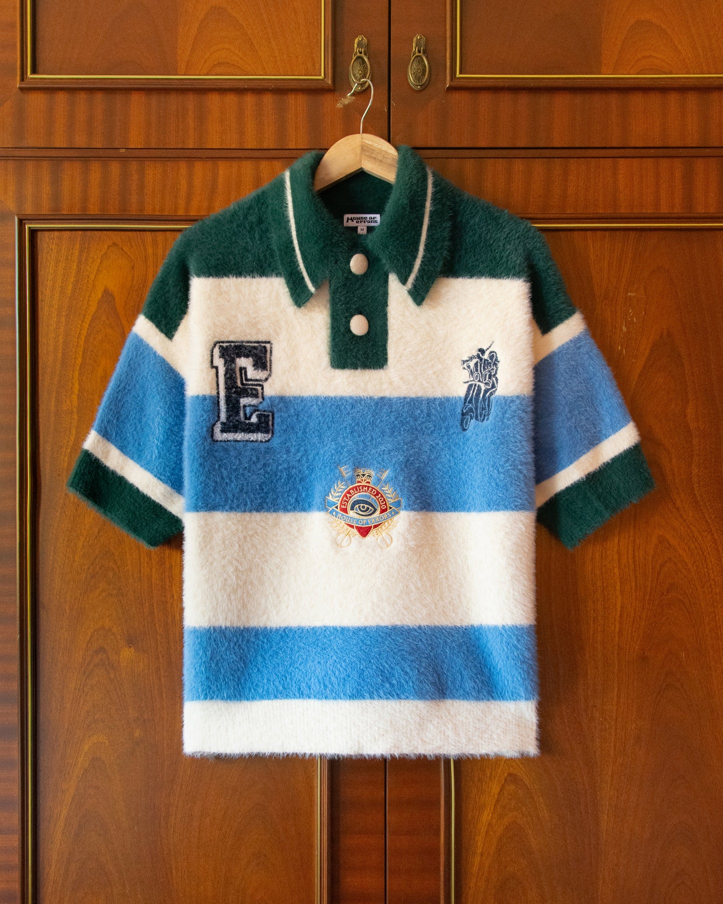POLO SHAGGY KNIT STRIPED