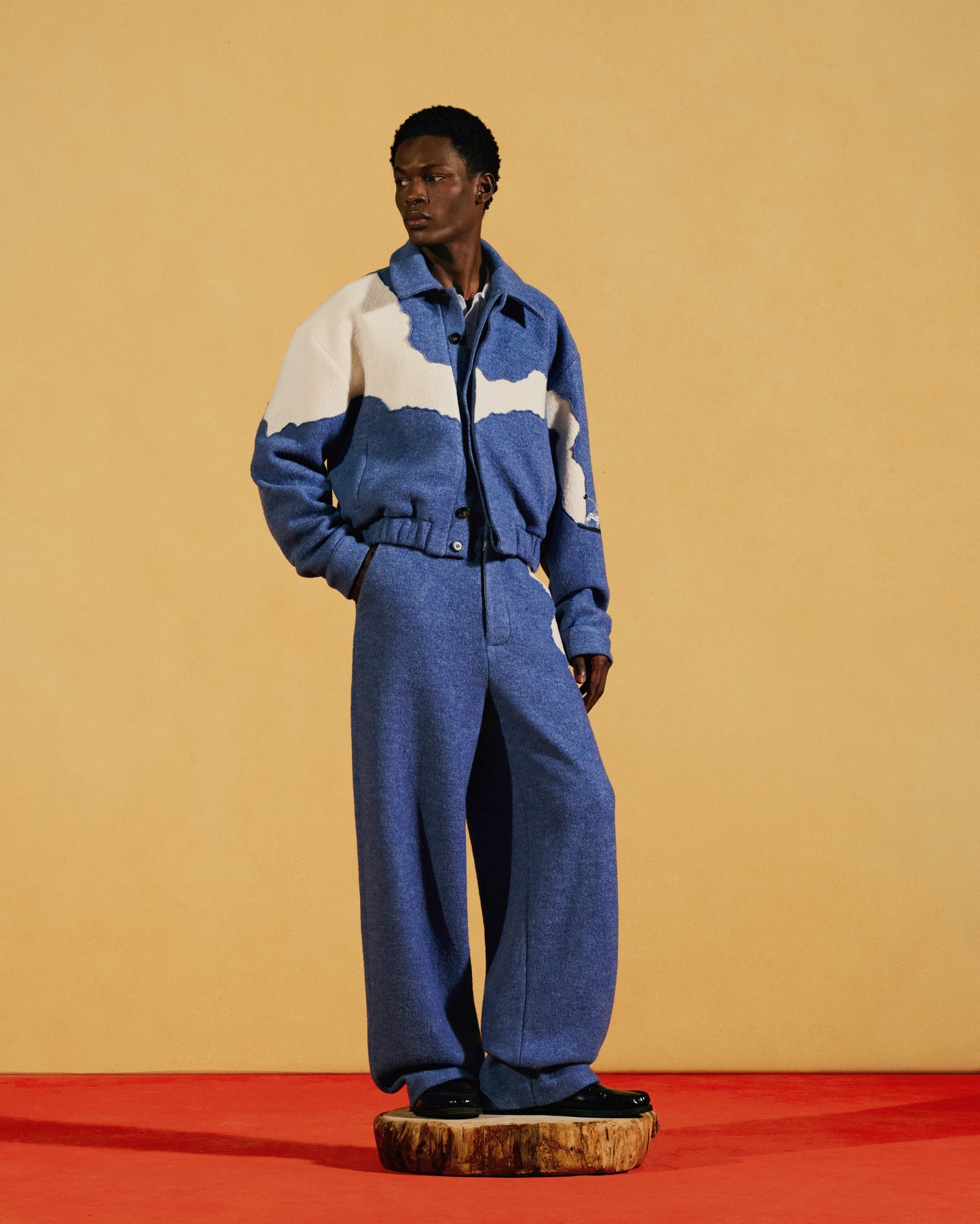WOOL 'PLANCHE A NEIGE' BOMBER