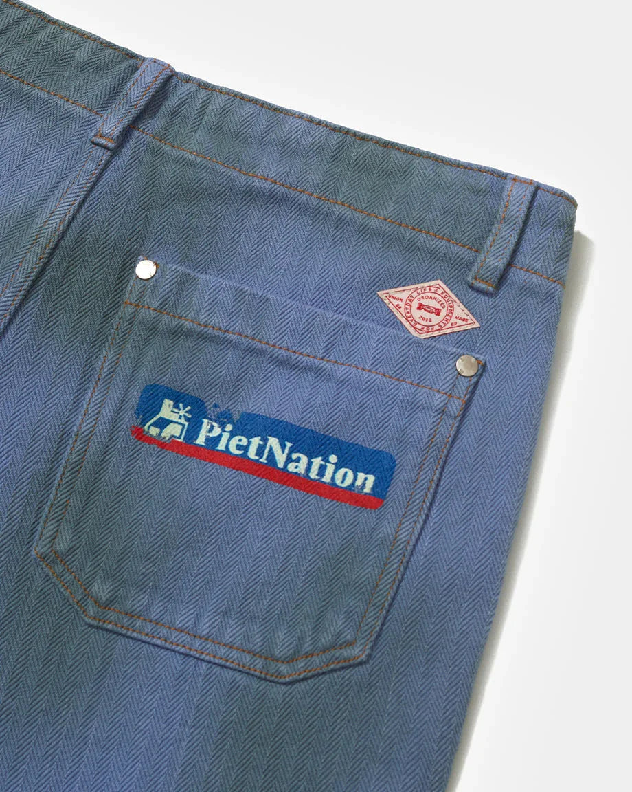 CALÇA SELVEDGE PIET MEDIUM BLUE
