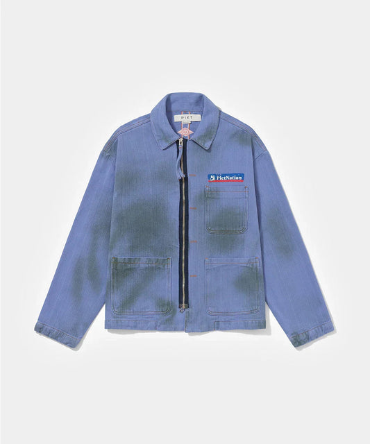 JAQUETA SELVEDGE PIET BLUE