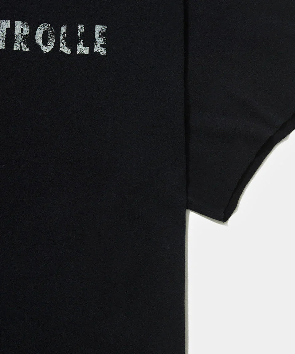 Dopping Kontrolle Raw Edge T-shirt Vintage Black