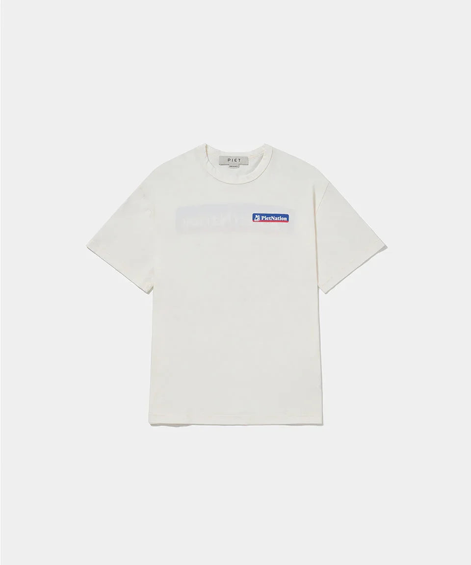 PIET Nation T-shirt Bone White