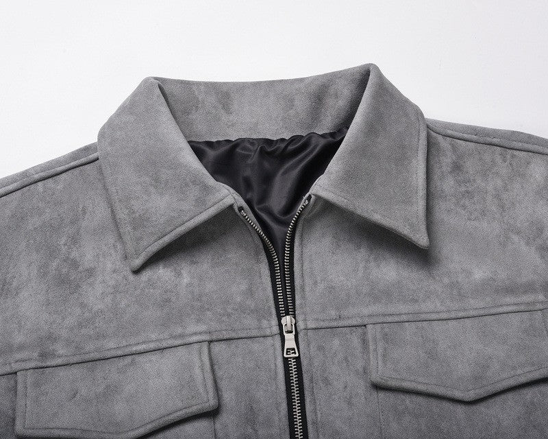 Jaqueta Vintage High Suede Casual