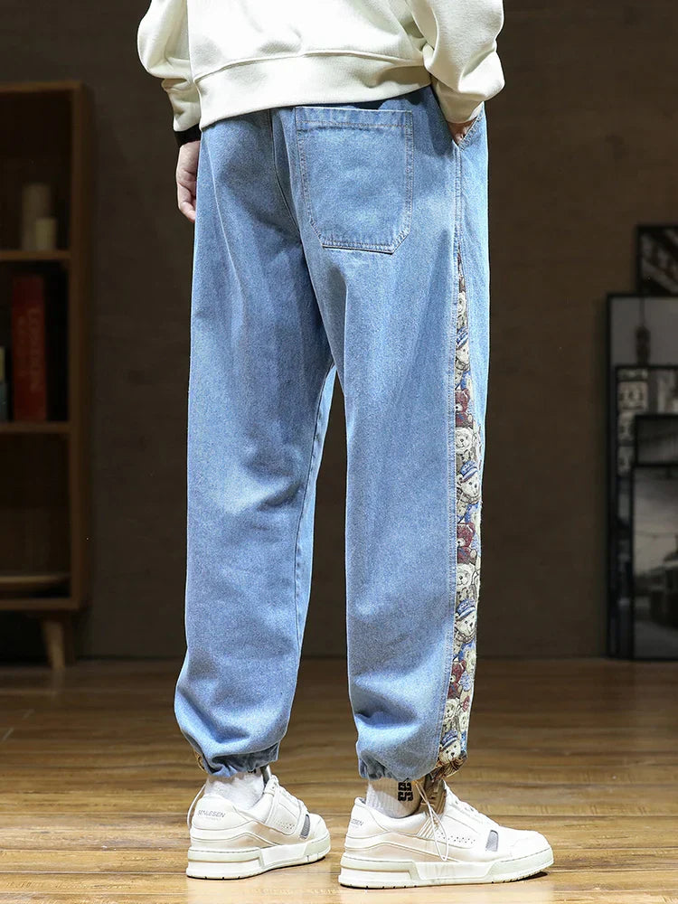 Calça Jeans Ursos Bordados