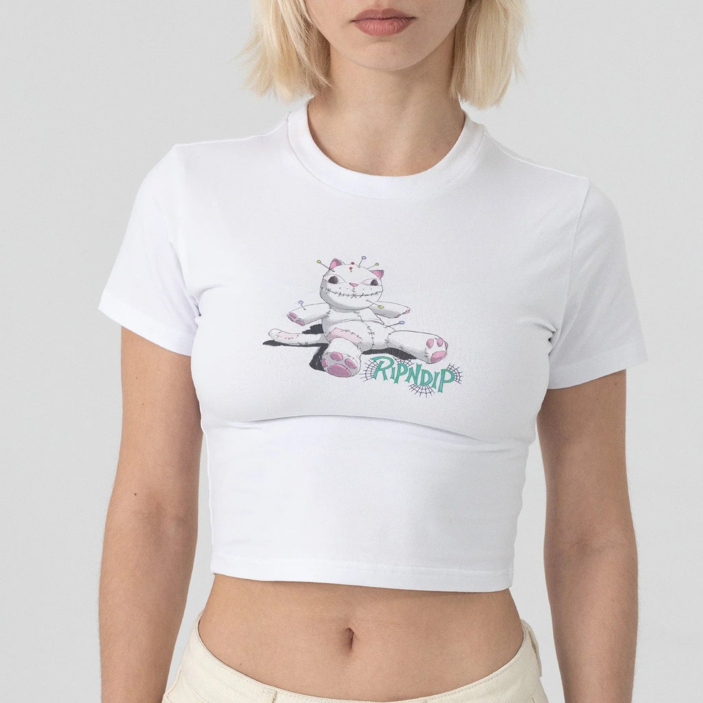T-SHIRT CROPPED TRAVIS WHITE