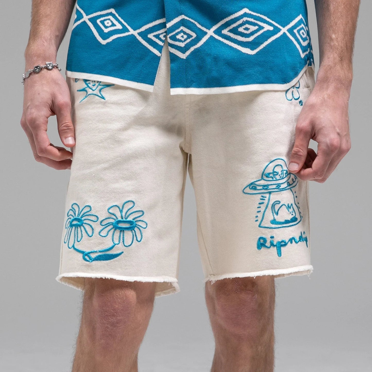 SHORTS BLONDED DENIM