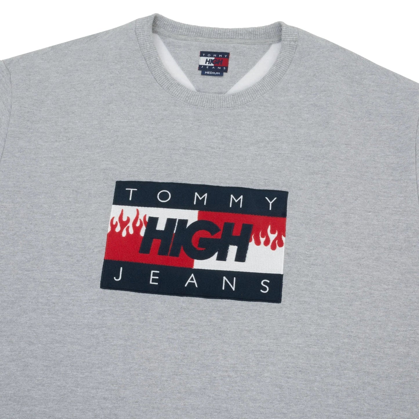 TJ x HIGH Crewneck Logo Heather Grey