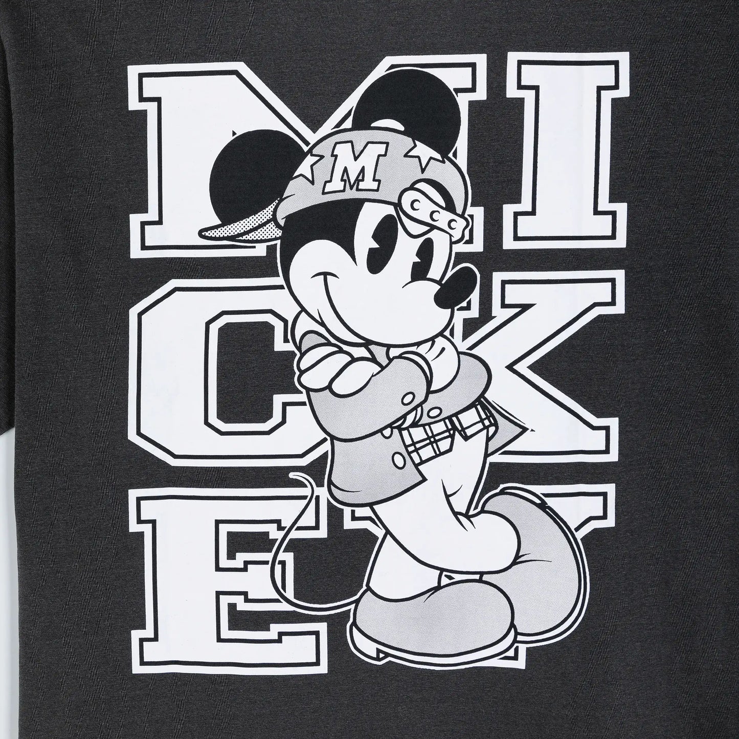 Tee Mickey Script Black