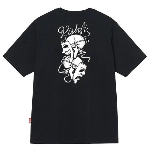 T-SHIRT LAUGH NOW CRY LATER BLACK