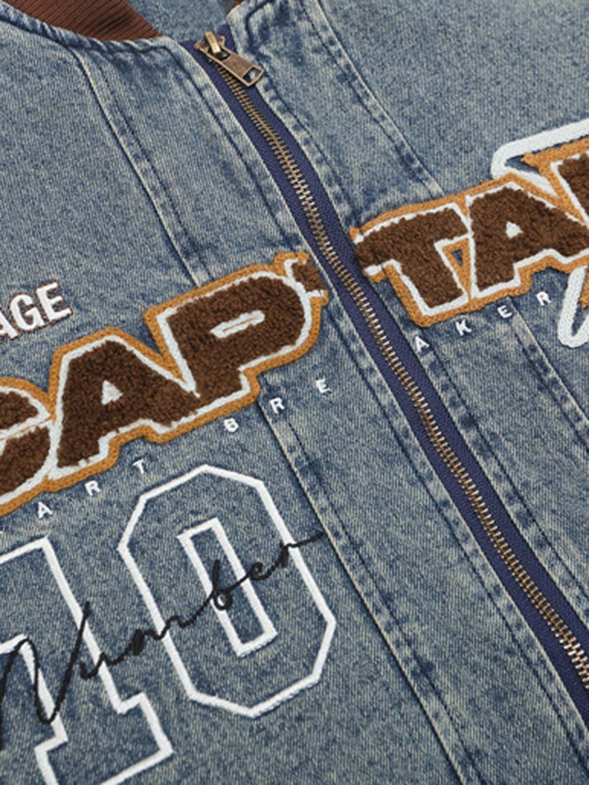 JAQUETA BOMBER QUILTED ALPHABET PATCH