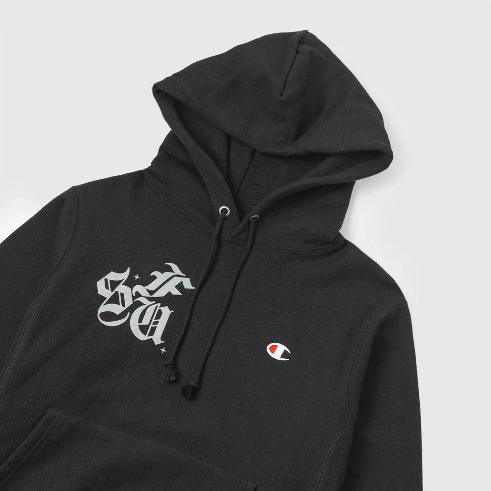 Moletom x Champion Stars 3M Reverse Wave Black