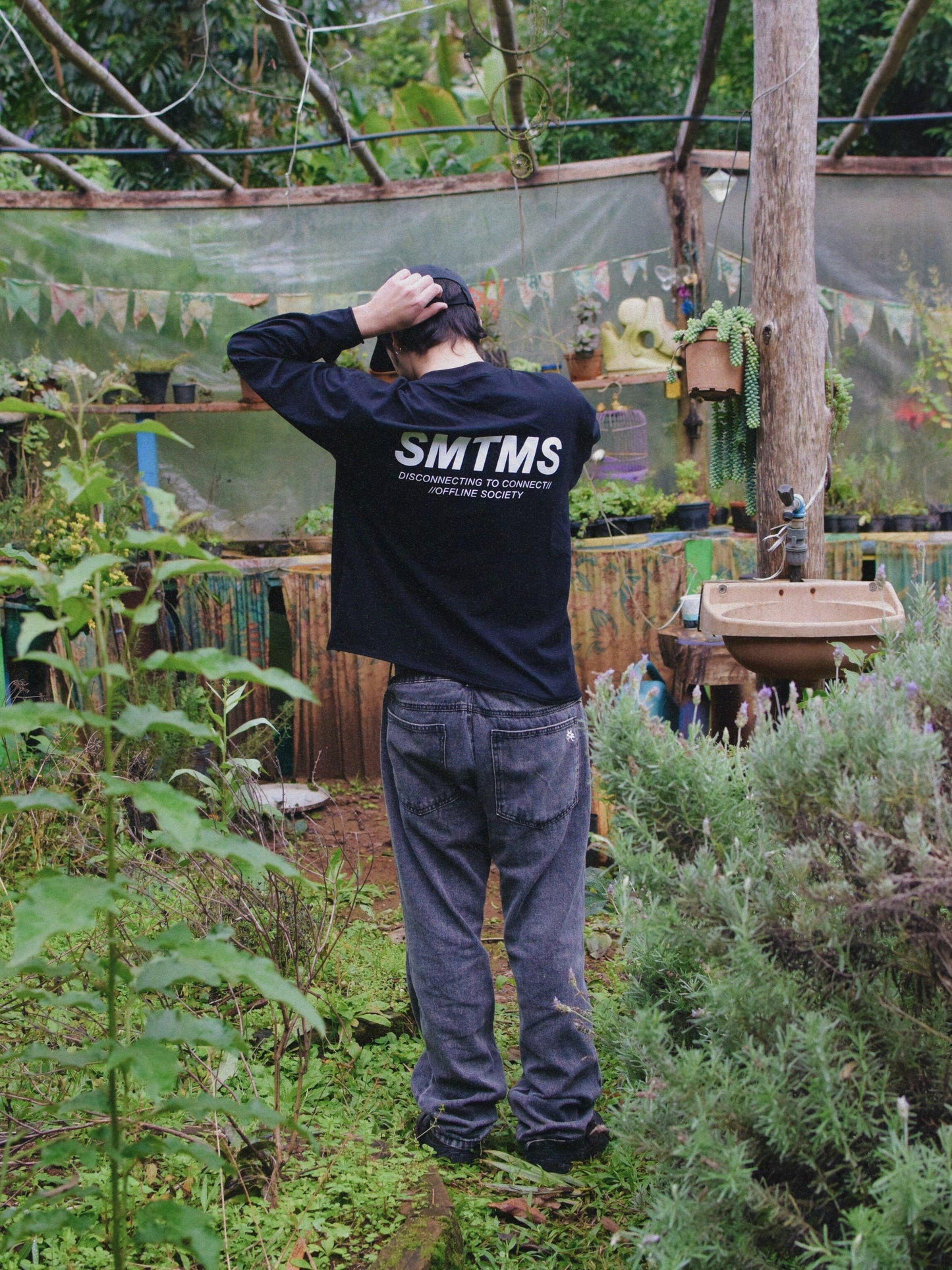 CAMISETA LONG SLEEVE SMTMS BLACK