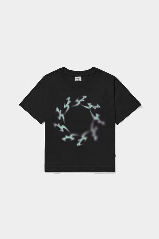 T-SHIRT BABY CREW B TRIBAL BLACK