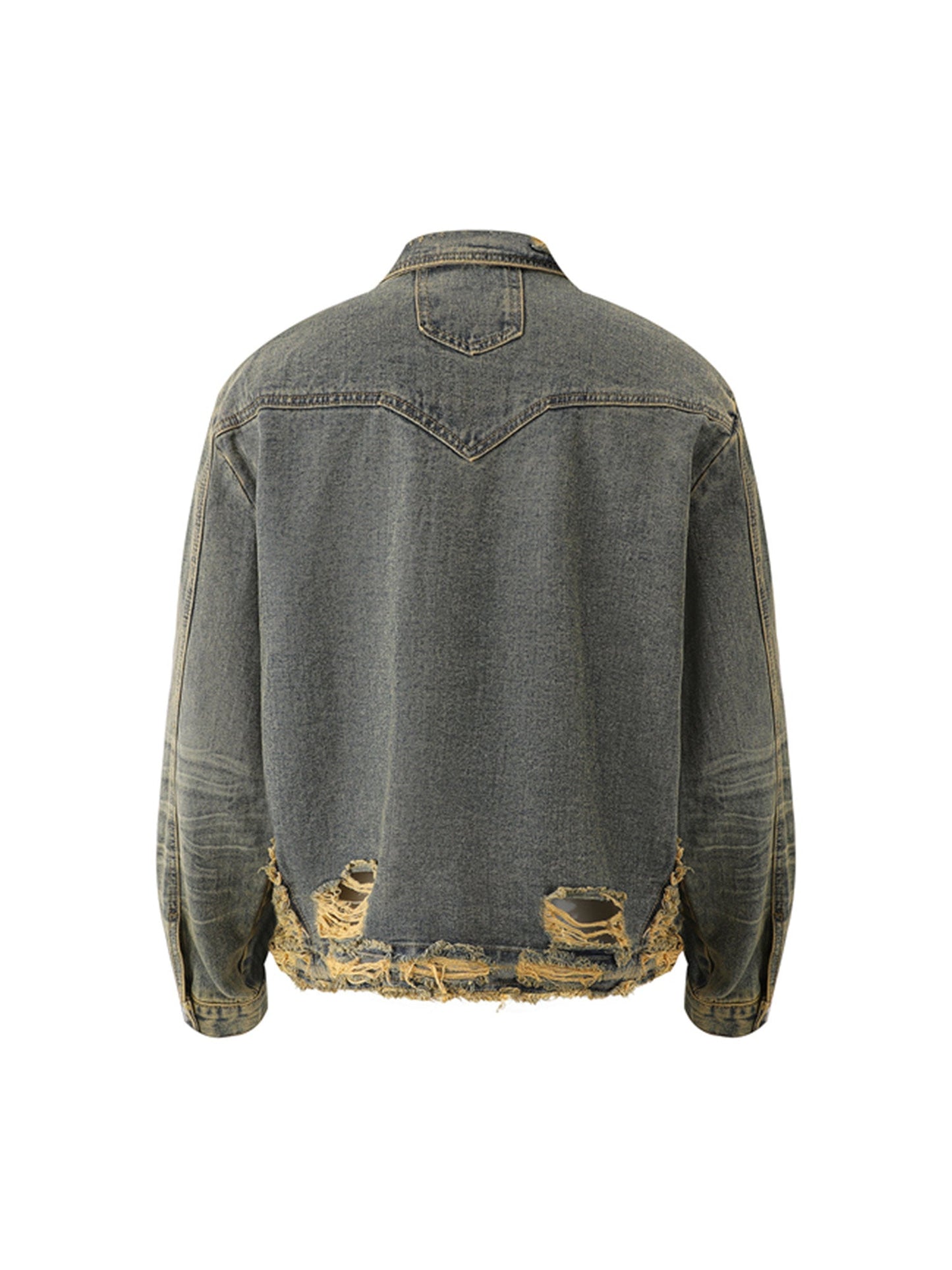 JAQUETA RAW EDGE DENIM