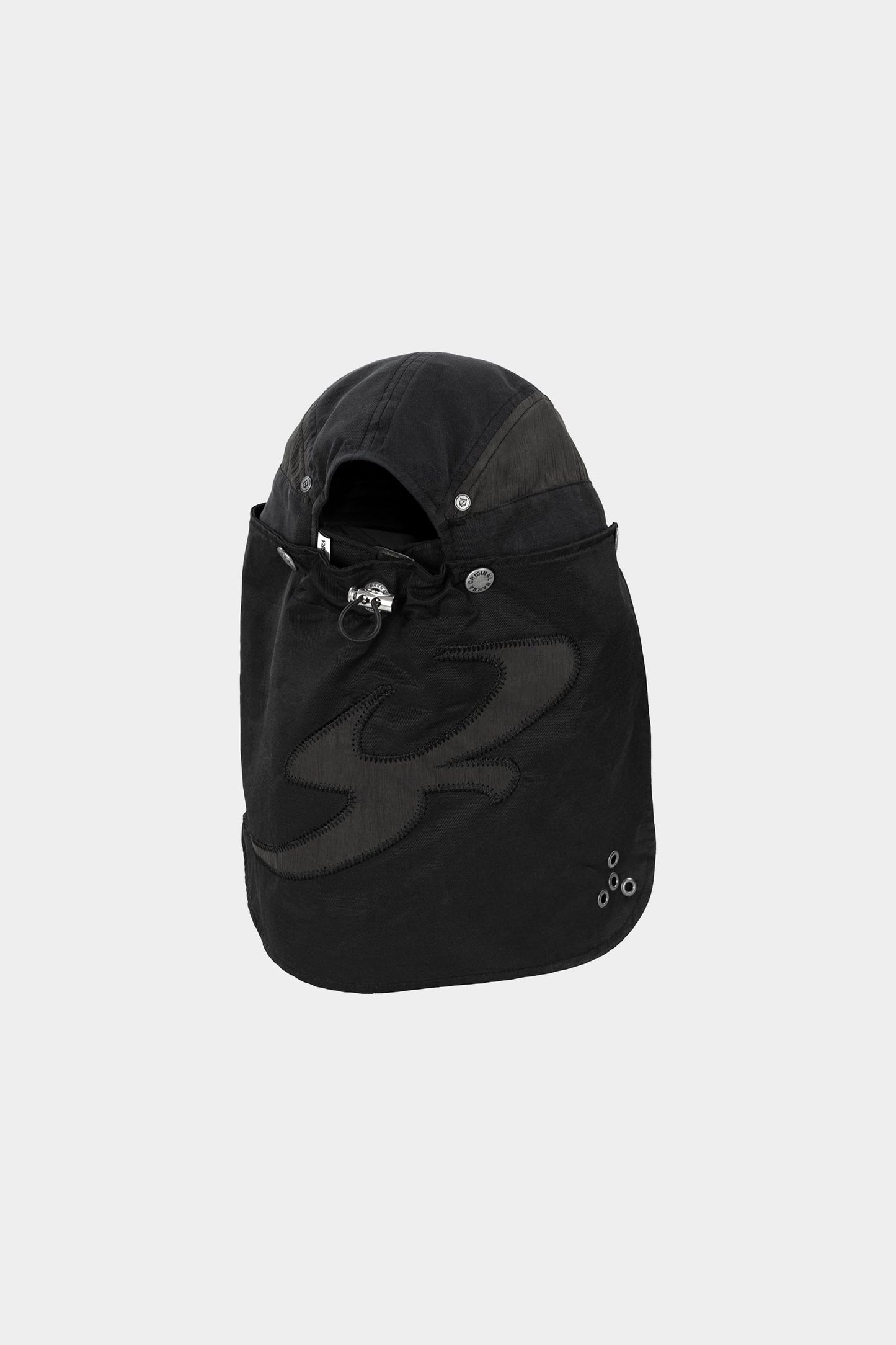 Bone Barra Crew Five Panel B Garça (Black)