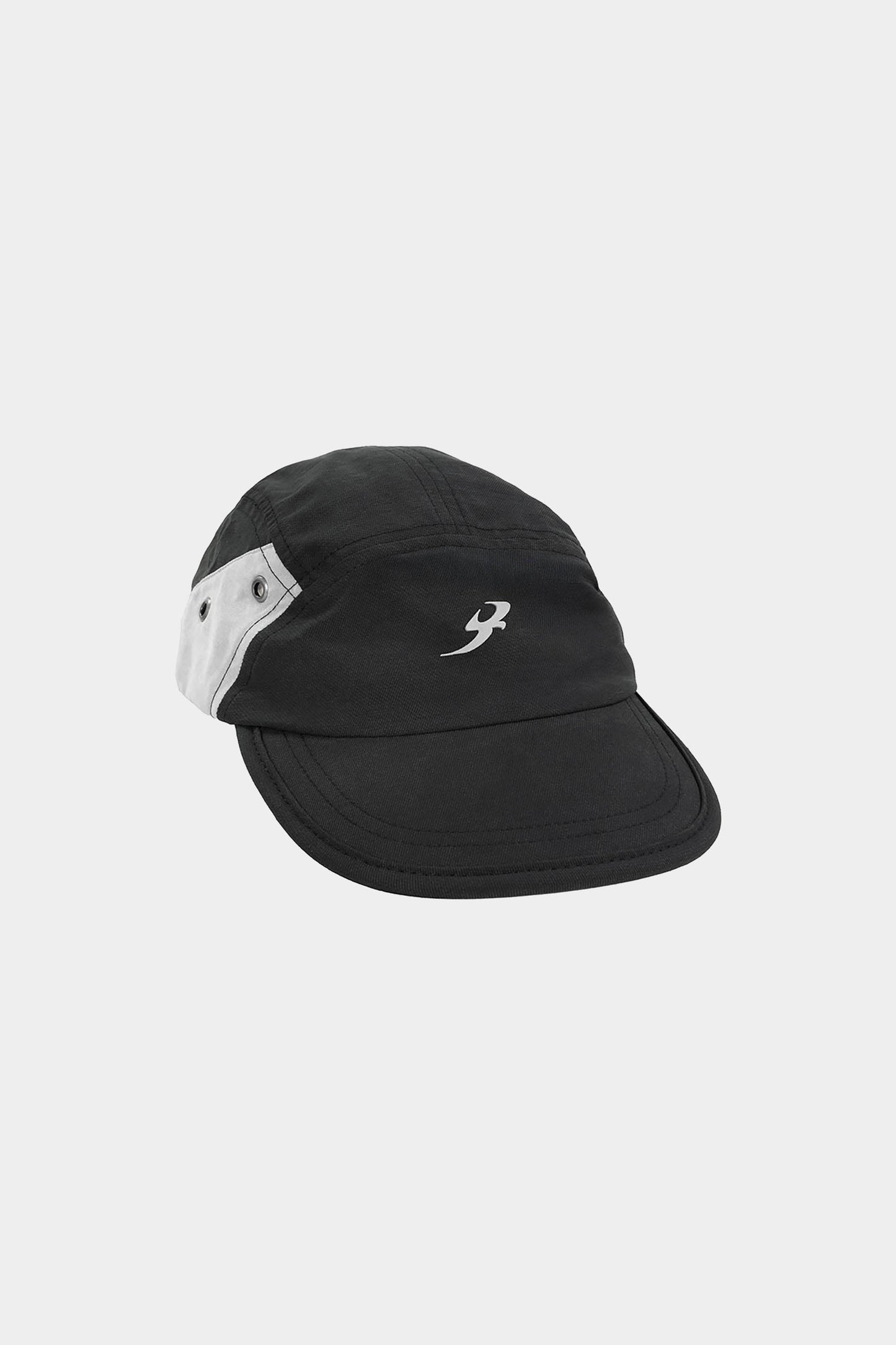 Bone Barra Crew Five Panel Circular B Garça (Black)